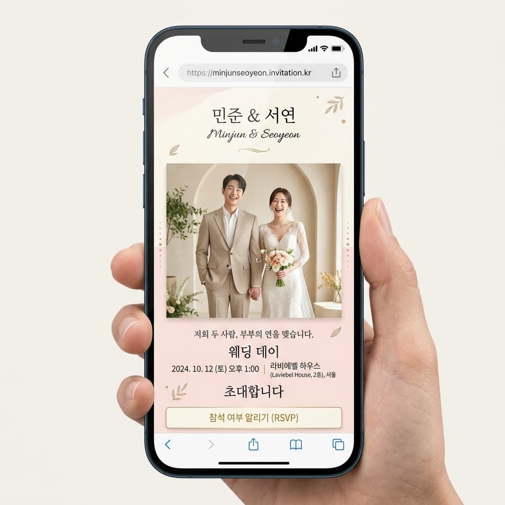 Minjun & Seoyeon's wedding invitation